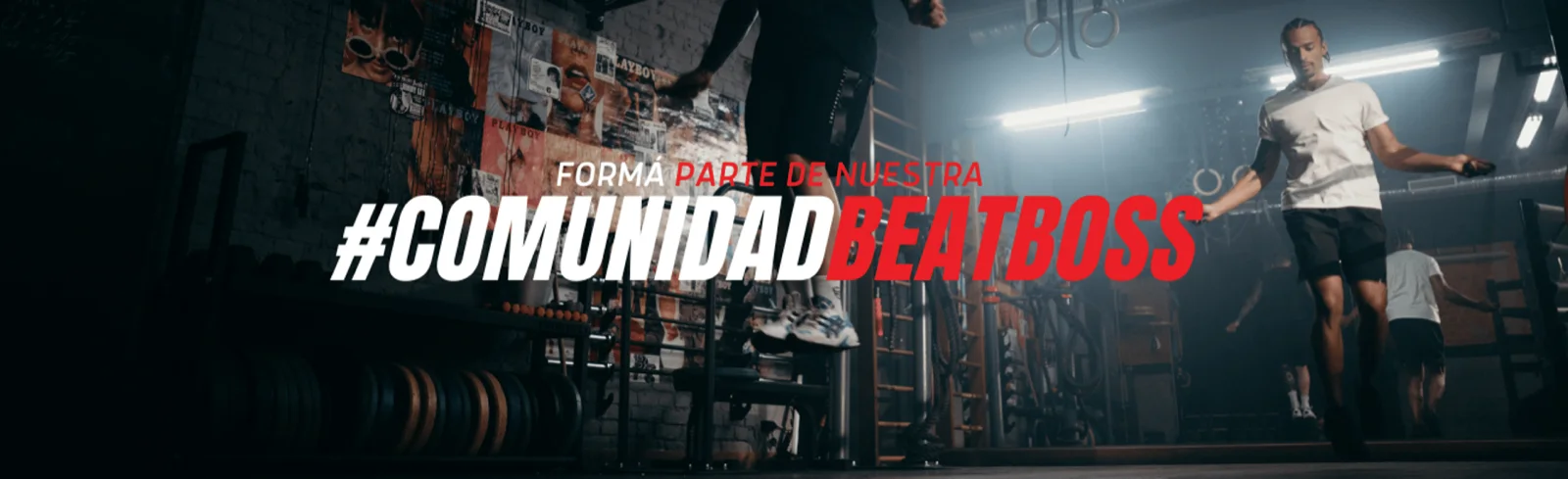 Comunidad BeatBoss entrenando en el gimnasio